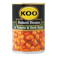 KOO BAKED BEANS IN TOMATO&HERB SAUCE 410 GMS