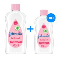 JOHNSON BABY OIL 500ML+200ML FREE