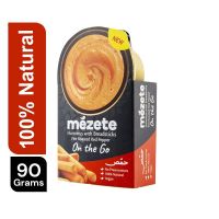 MEZETE HUMMUS WITH BREADSTICKS FIRE ROASTED RED PEPPER 92 GMS