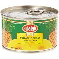 ALALALI PINEAPPLE SLICES IN HEAVY SYRUP 234 GMS