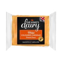 KINGS DAIRY COLOURED MILD CHEDDAR PER KG