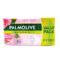 PALMOLIVE NATURAL PINK SOAP MILK & ROSE 120 GMS 5+1 FREE