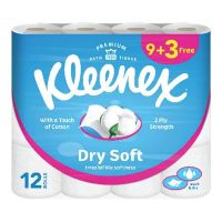 KLEENEX COTTONELLE EXTRA DRY TOILET ROLL 3PLY 9+3 FREE