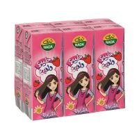 NADA BASMA STRAWBERRY UHT MILK 6X185 ML
