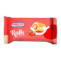 AMERICANA MINI ROLL STRAWBERRY 20 GMS