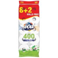 WOW TOILET ROLL 10X400 SHEETS @SPL OFFER