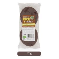 ORGANIC LARDER ORGANIC RICE CAKES WITH DARK CHOCOLATE 67 GMS