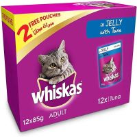 WHISKAS TUNA FISH IN JELLY 10+2 FREE 85 GMS