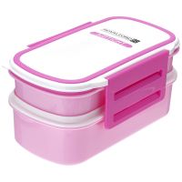 ROYAL FORD 2 LAYER AIR TIGHT LUNCH BOX PINK 1'S