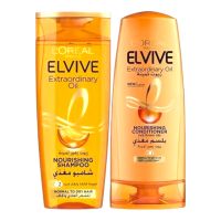 L'OREAL ELVIVE EXTRAORDINARY OIL NORMAL HAIR SHAMPOO 400ML + CANDITIONER 360ML @33%OFF