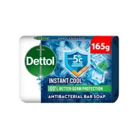 DETTOL INSTANT COOL ANTI-BACTERIAL SOAP BAR FOR UP TO 5 DEGREE COOLER SENSATION 165 GMS