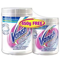 VANISH WHITE POWDER FABRIC STAIN REMOVER 900 GMS + 450 GMS FREE