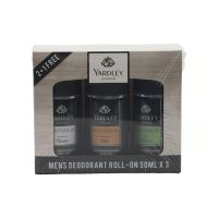 YARDLEY DEODORANT ROLL ON FOR MEN ASSORTED VALUE PACK 3X50 ML