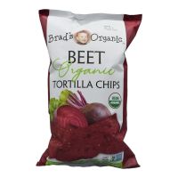 BRAD`S ORGANIC BEET TORTILLA CHIPS 8 OZ