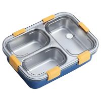 J4U STAINLESS STEEL LUNCH BOX 3 COMPARTMENT 1'S