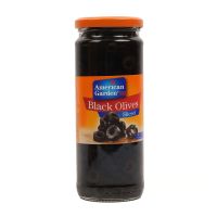 AMERICAN GARDEN BLACK OLIVES SLICED 450 GMS