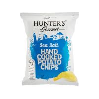 HUNTER'S GOURMET SEA SALT HAND COOKED POTATO CHIPS 125 GMS