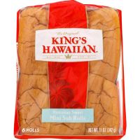 KINGS HAWAIIAN SUB ROLLS MINI 6 CT 12 OZ