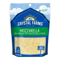 CRYSTAL FARMS FINELY SHREDDED MOZZARELLA CHEESE 8 OZ