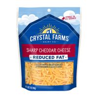 CRYSTAL FARMS SHREDDED CHEESE REDUCED FAT 8 OZ