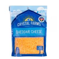 CRYSTAL FARMS CHEDDAR CHEESE SHREDDED 226 GMS