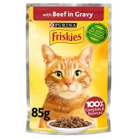 FRISKIES CIG BEEF POUCH 85 GMS