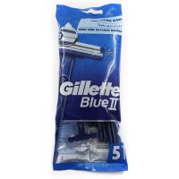 GILLETTE BLUE II DISPOSABLE RAZORS 5`S