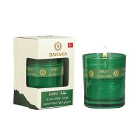 BARAKA FOREST GLASS CANDLE 120 GMS