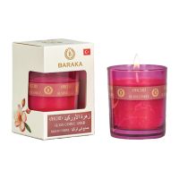 BARAKA ORCHID GLASS CANDLE 120 GMS