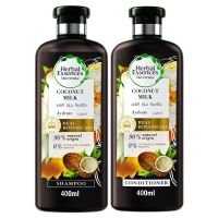 HERBAL ESSENCE COCONUT MILK SHAMPOO 400 ML + CONDITIONER 400 ML