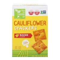 FROM THE GROUND UP CAULIFLOWER CRACKERS NACHO 4 OZ