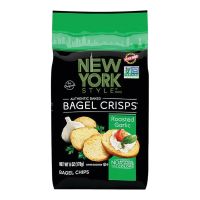 NEW YORK STYLE BAGEL CRISPS GARLIC 6 OZ