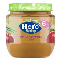 HERO BABY FOOD APPLE COMPOTE 125 GMS