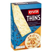 RYVITA THINS CHEDDAR BLACK PEPPER 125 GMS