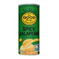 THE GOOD CRISPS SPICY JALAPENO FLAVORED CRISPS CANISTER 5.60 OZ