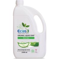 ECOS3 ORGANIC LIQUID SOAP ALOE VERA 2.5 LTR