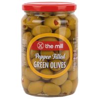 THE MILL PEPPER FILLED GREEN OLIVE 680 GMS