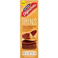 MCVITIES DIGESTIVE THINS MLK CHOC CAPPUCINO 150 GMS