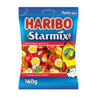 HARIBO STARMIX JELLY CANDY MIX OF FRUITY FLAVOURS NO ARTIFICIAL COLORS 160 GMS