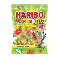 HARIBO FIZZY WORMS JELLY 70 GMS