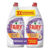 FAIRY REFRESHING LAVENDER DISHWASHING LIQUID 2X800 ML