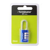 TERMINATOR PADLOCK 20MM COMBINATION 1020 1'S