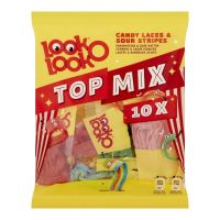 LOOK O LOOK TOP MIX CANDY LACES & SOUR STRIPES 215 GMS