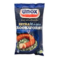UNOX ROOKWROST SMOKED SAUSAGE LOW FAT 275 GMS (CONTAINS PORK)