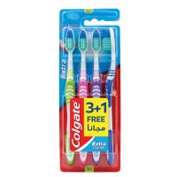 COLGATE EXT.CLEAN MED. TOOTH BRUSH 4S