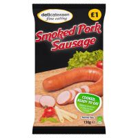 DELICATESSEN SMOKED SAUSAGES 130 GMS (CONTAINS PORK)