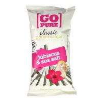 GOPURE CHIPS HIBISCUS SEASALT 125 GMS