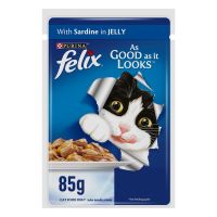 PURINA FELIX ADULT CAT WITH SARDINE IN JELLY 85 GMS