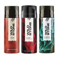 WILD STONE DEO RED+ULTRA+EDGE 150 ML BUY 2 GET 1 FREE