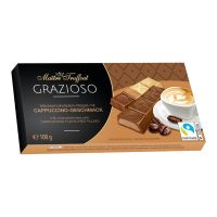 MAITRE TRUFFOUT GRAZIOSO MILK CHOCO FILLED WITH CREAM CAPPUCCINO FLAV 100 GMS